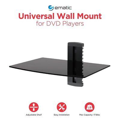 Ematic EMD211 Adjustable Component Wall Mount Shelf Kit with Cable Management