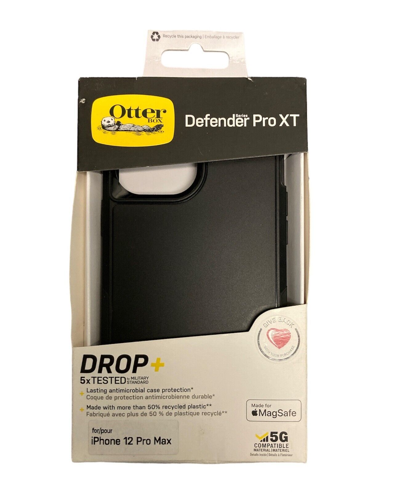 OtterBox Defender Pro XT Case for Apple iPhone 12 Pro Max - Black