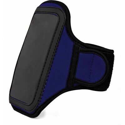 Vangoddy APLAMB111 Waterproof iPhone Armband Soft Shell Case Blue