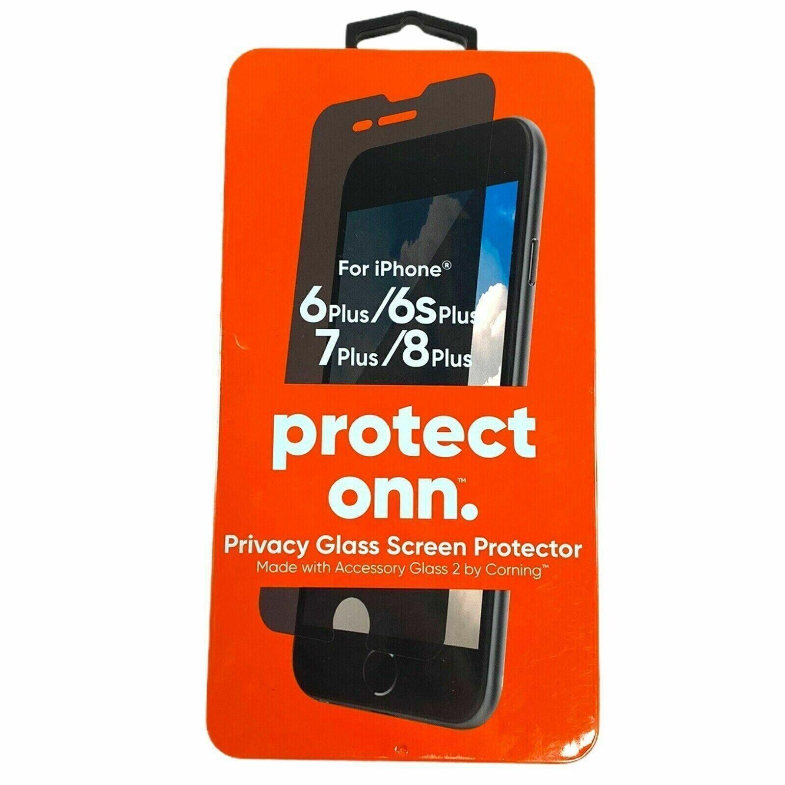 Onn Privacy Glass Screen Protector for iPhone 6 Plus / 6S Plus / 7 Plus / 8 Plus