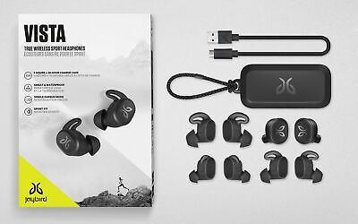 Jaybird 985-000865 Vista True Wireless Sport Waterproof Earbud Headphones Black