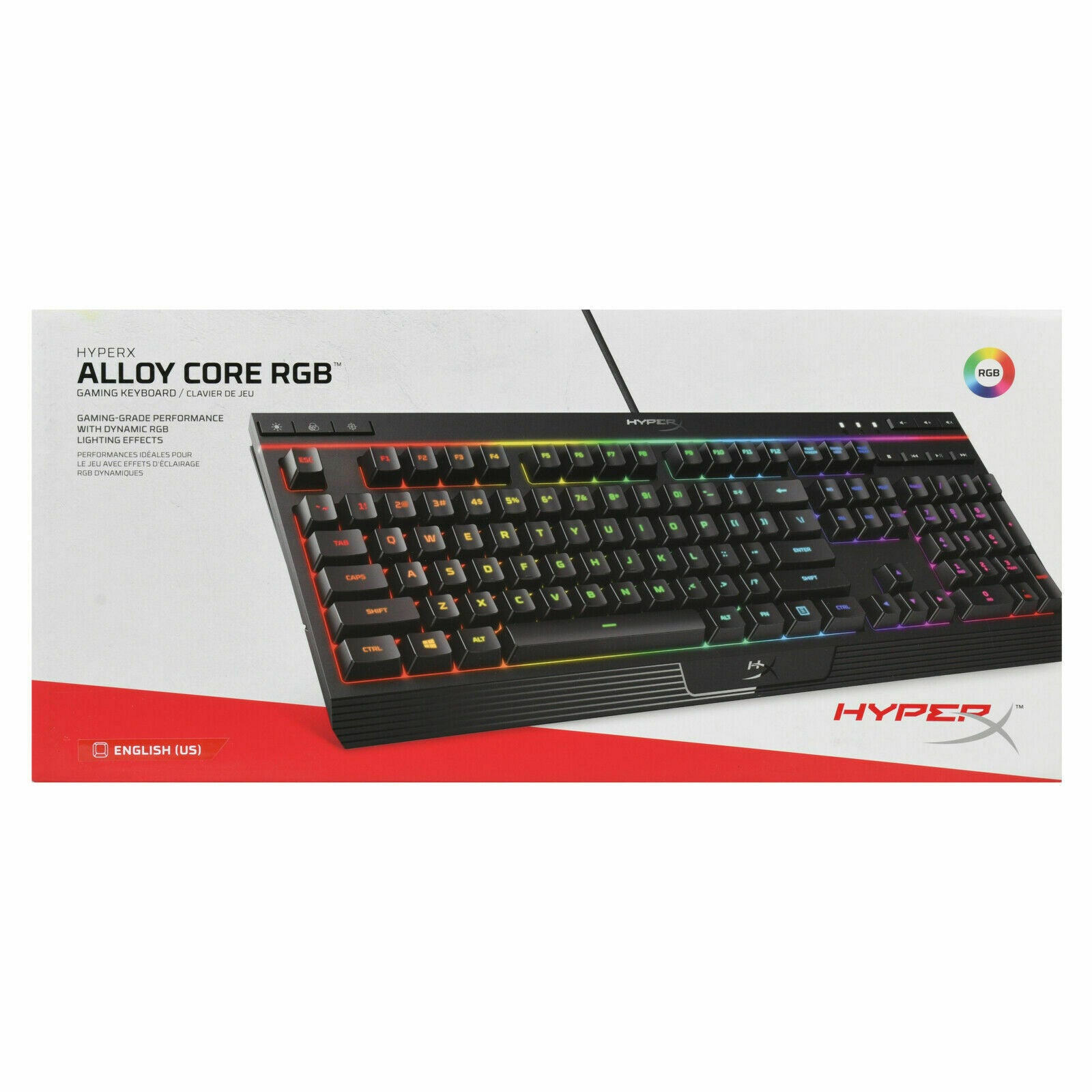 HyperX Alloy Core RGB Wired Gaming Membrane Keyboard with RGB Lighting GA