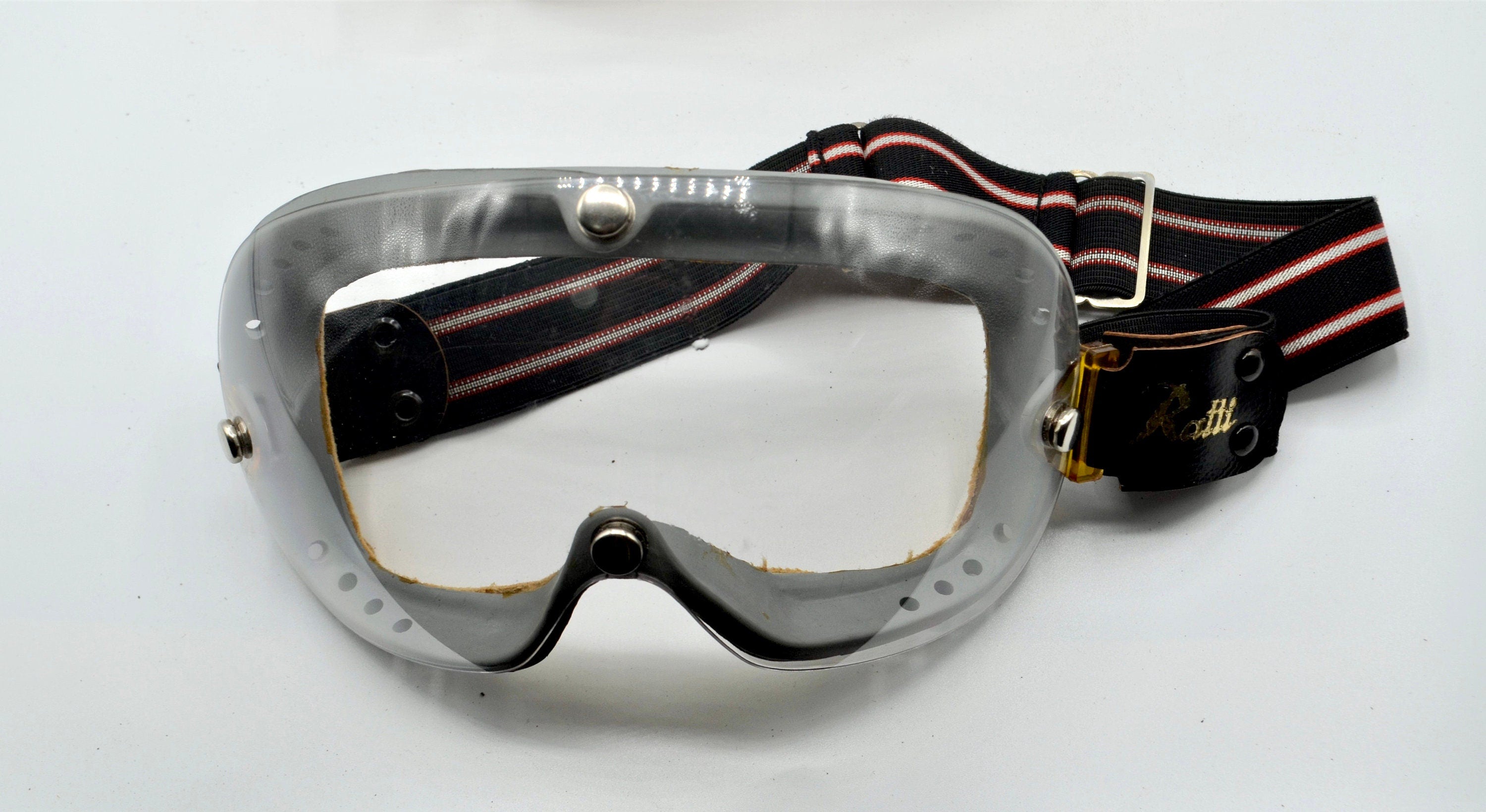 1960s PERSOL RATTI vintage sports goggles rare