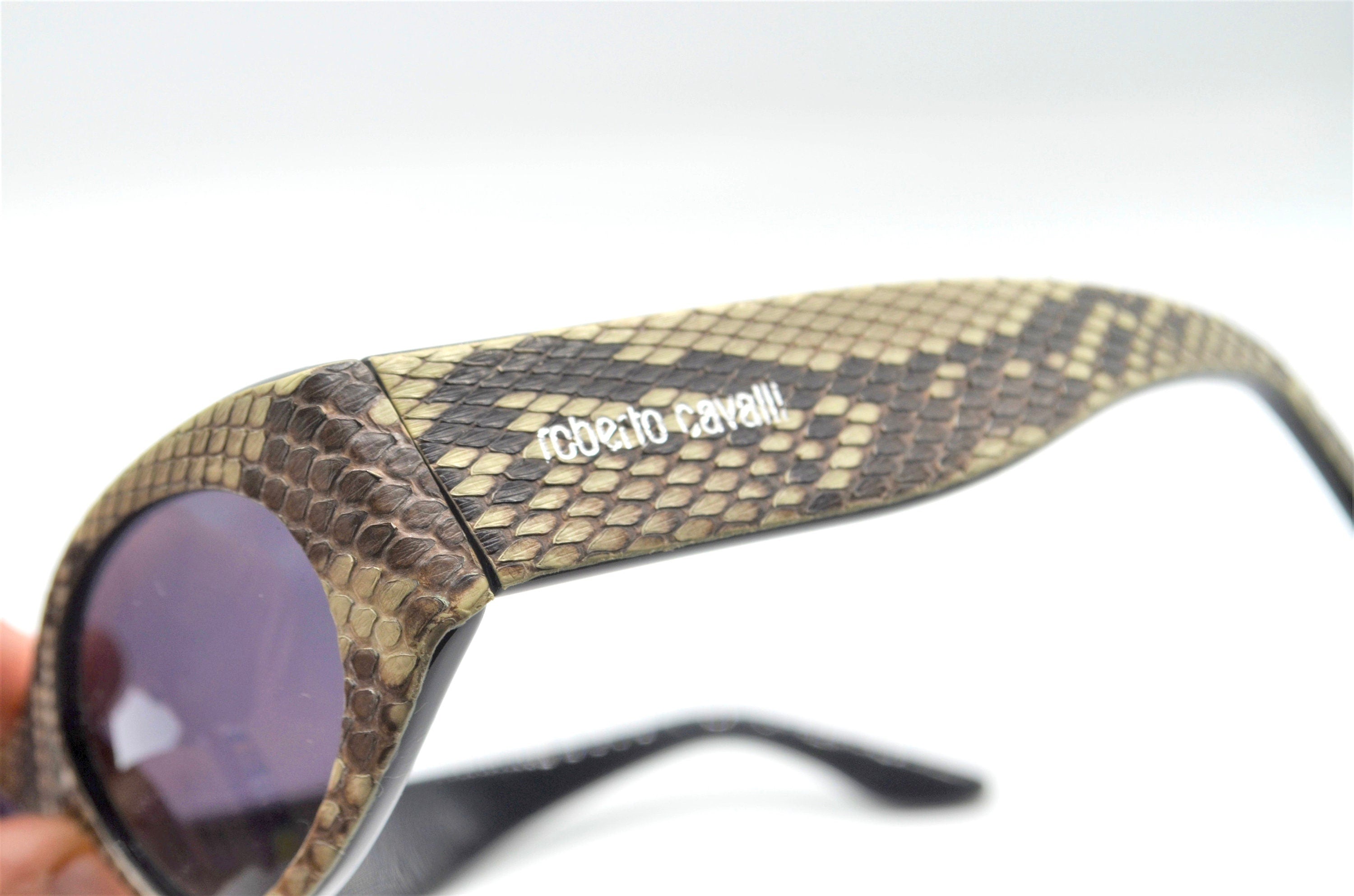 1990s CAVALLI Zeus vintage sunglasses oval beige