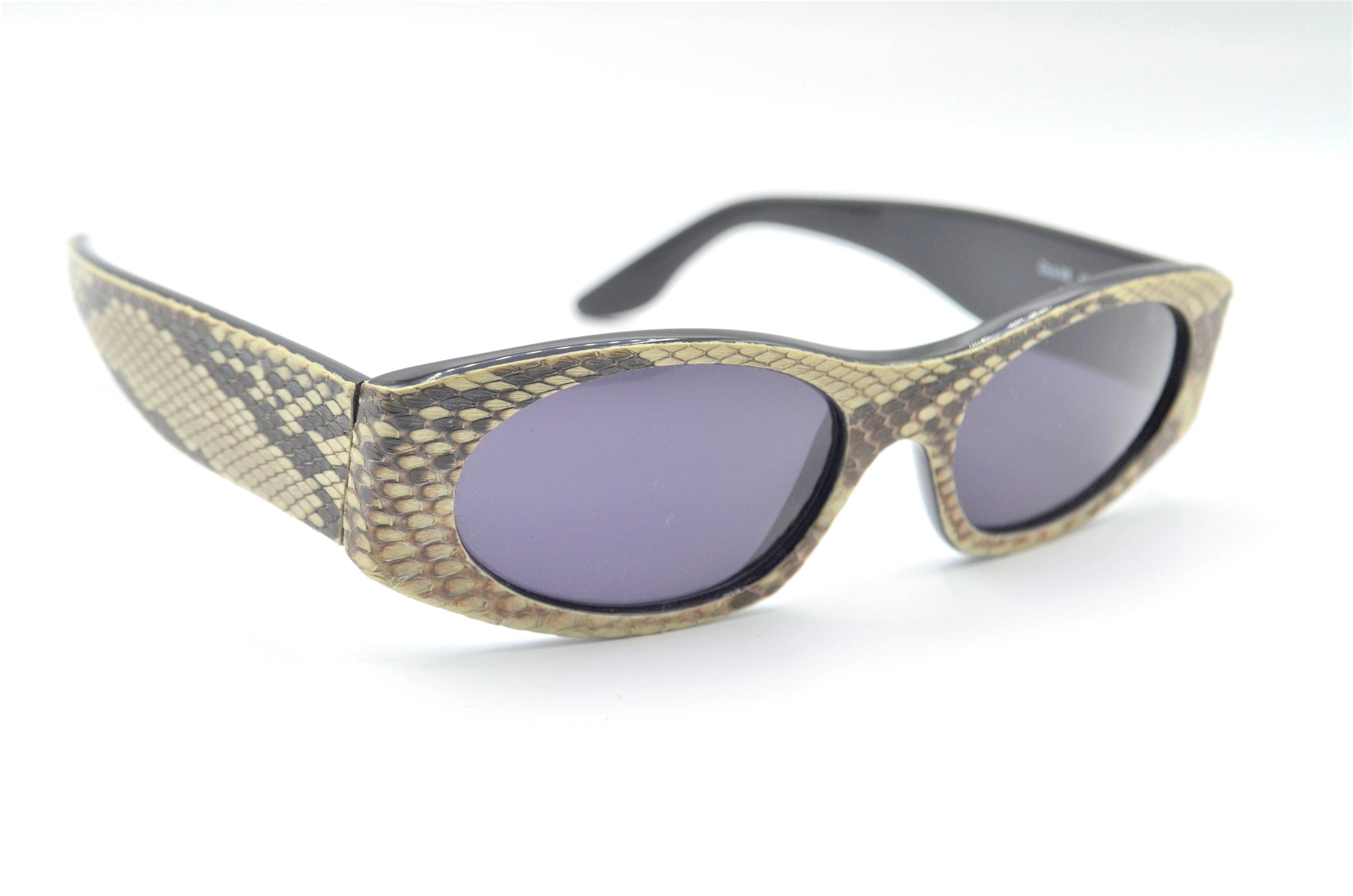 1990s CAVALLI Zeus vintage sunglasses oval beige