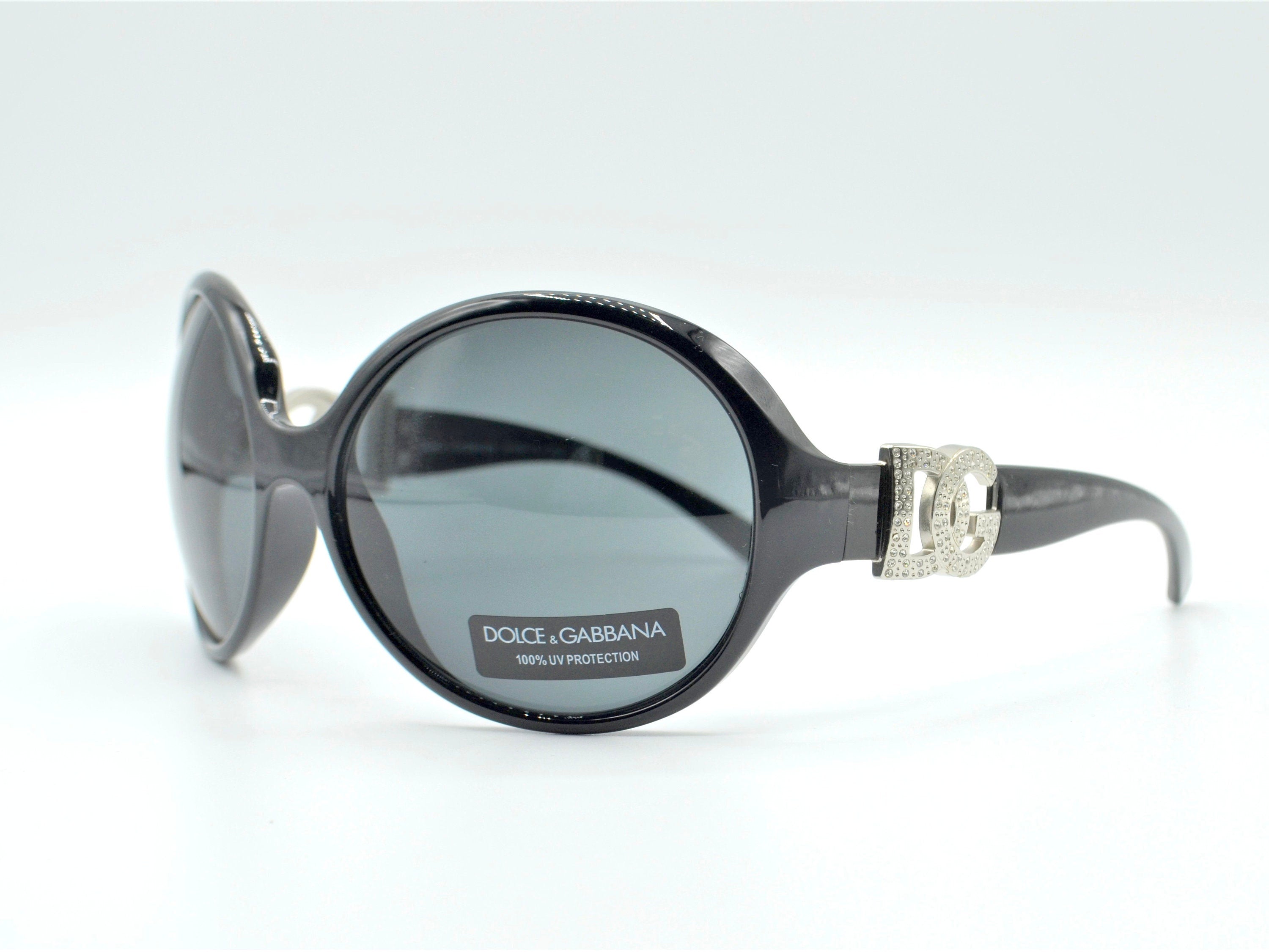 2000s DOLCE & GABBANA 6030b oversized sunglasses glossy black