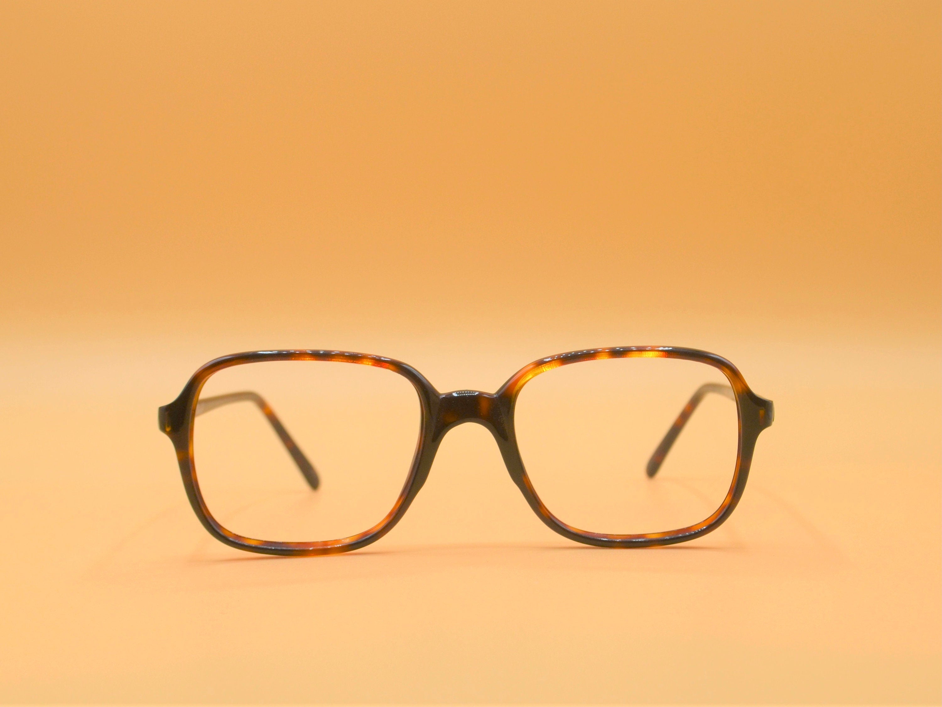 1980s PERSOL RATTI vintage eyeglasses squared tortoise 9183