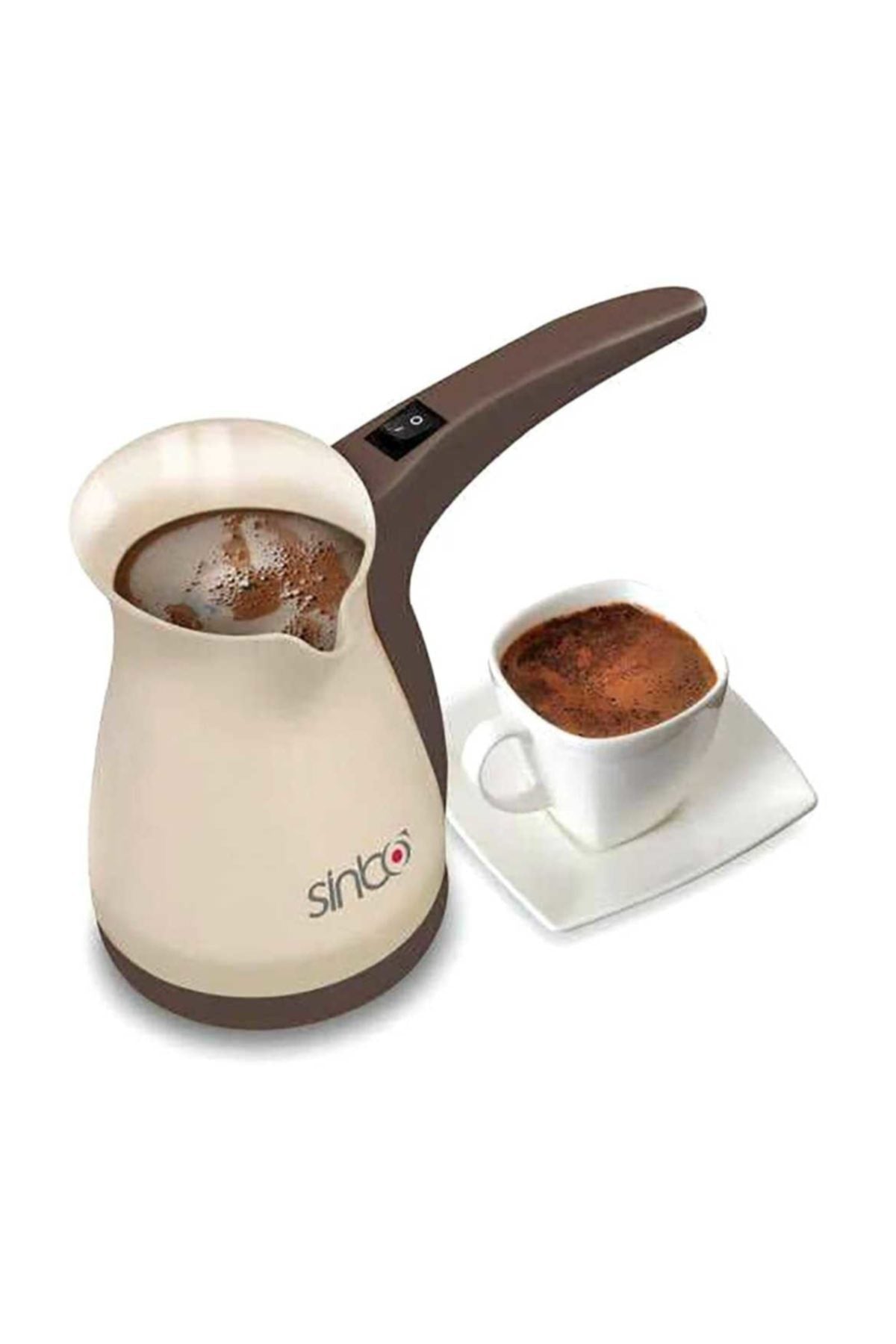 Turkish Coffee Machine Electric Sinbo Coffee Espresso Cappuccino Portable 1000W 0.4L 5 Cups Capacity