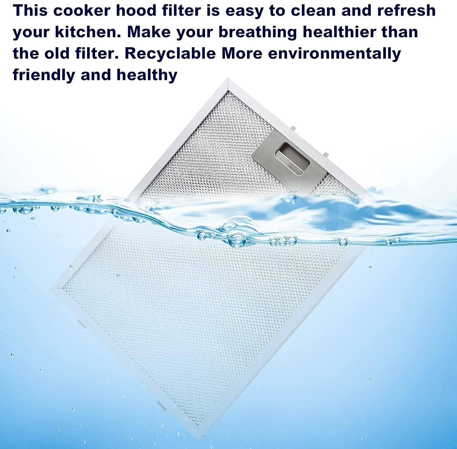 Cooker Hood Filter 255x125 mm Range Hood Grease Filter Kitchen Extractor Aluminium 25.5 cm 12.5 cm