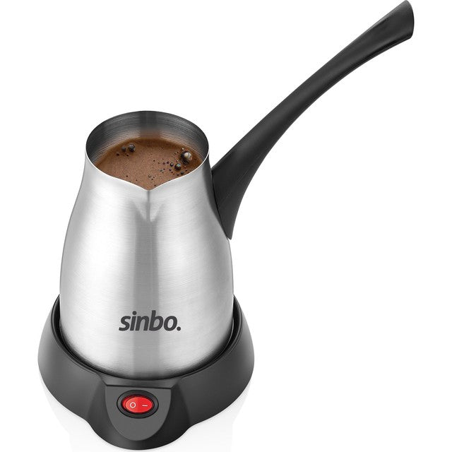 Turkish Coffee Machine Electric Sinbo Coffee Espresso Cappuccino Portable 1000W 0.4L 5 Cups Capacity