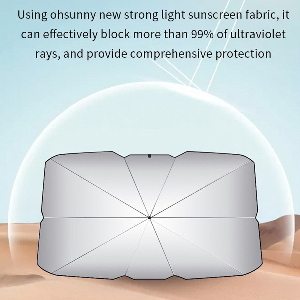 CARPURIDE Car Windshield Sun Shade Umbrella Car UV Cover Sunshade Heat