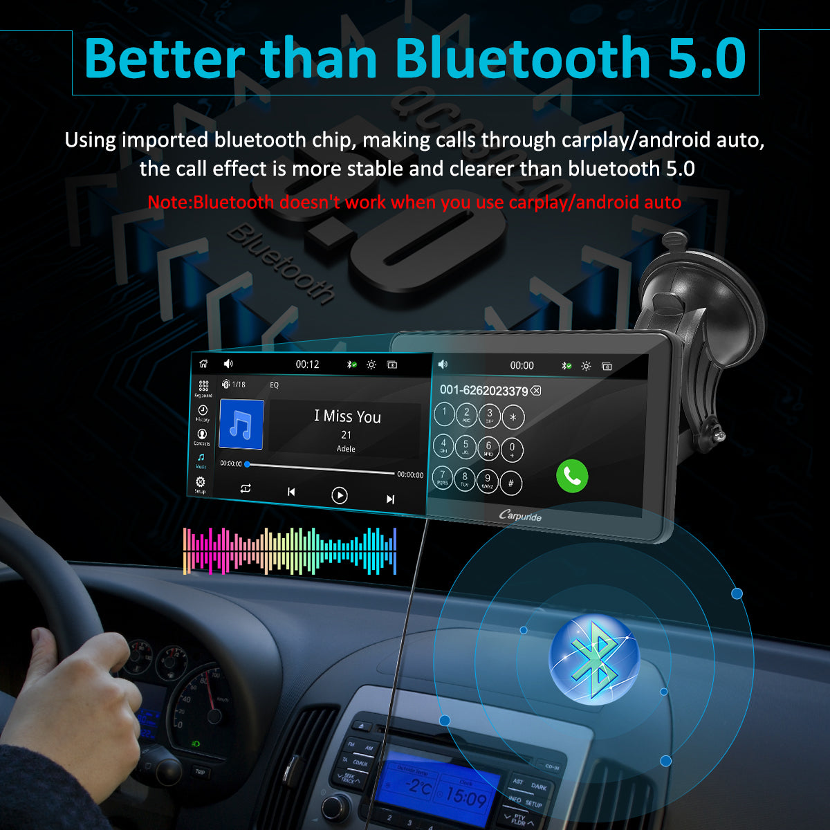 Car Stereo with Carplay/Android Auto, Plug and Play Quick Install, 7 I