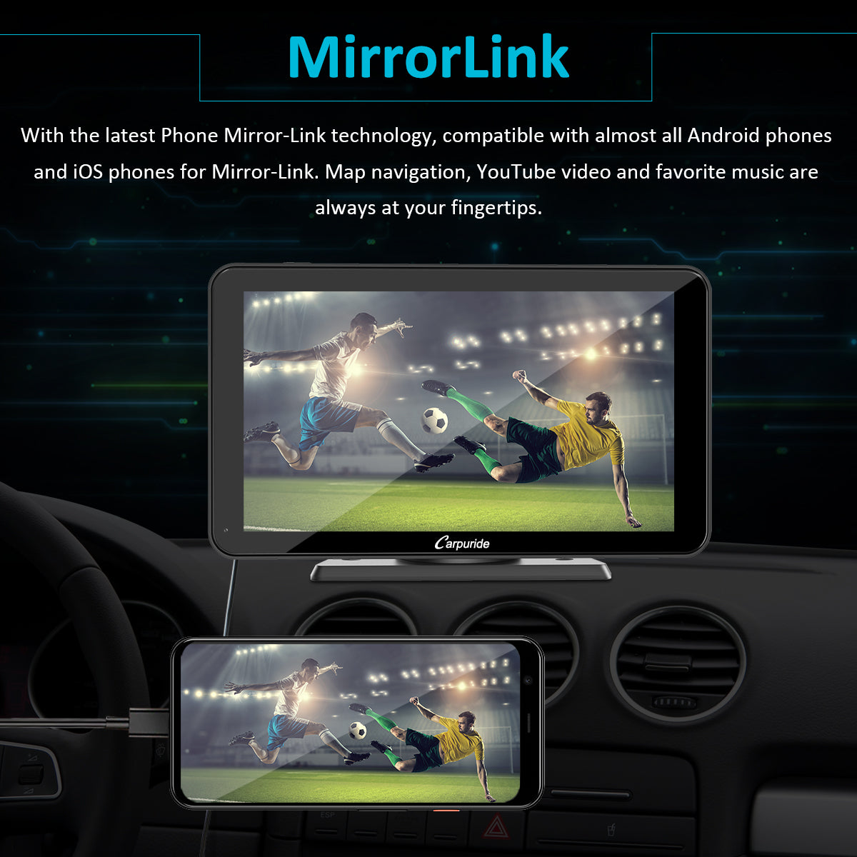 Un système CarPlay et Android Auto universel chez Carpuride