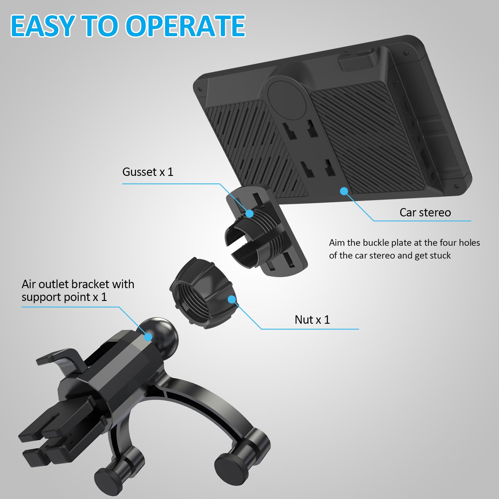 CARPURIDE Air Outlet Bracket