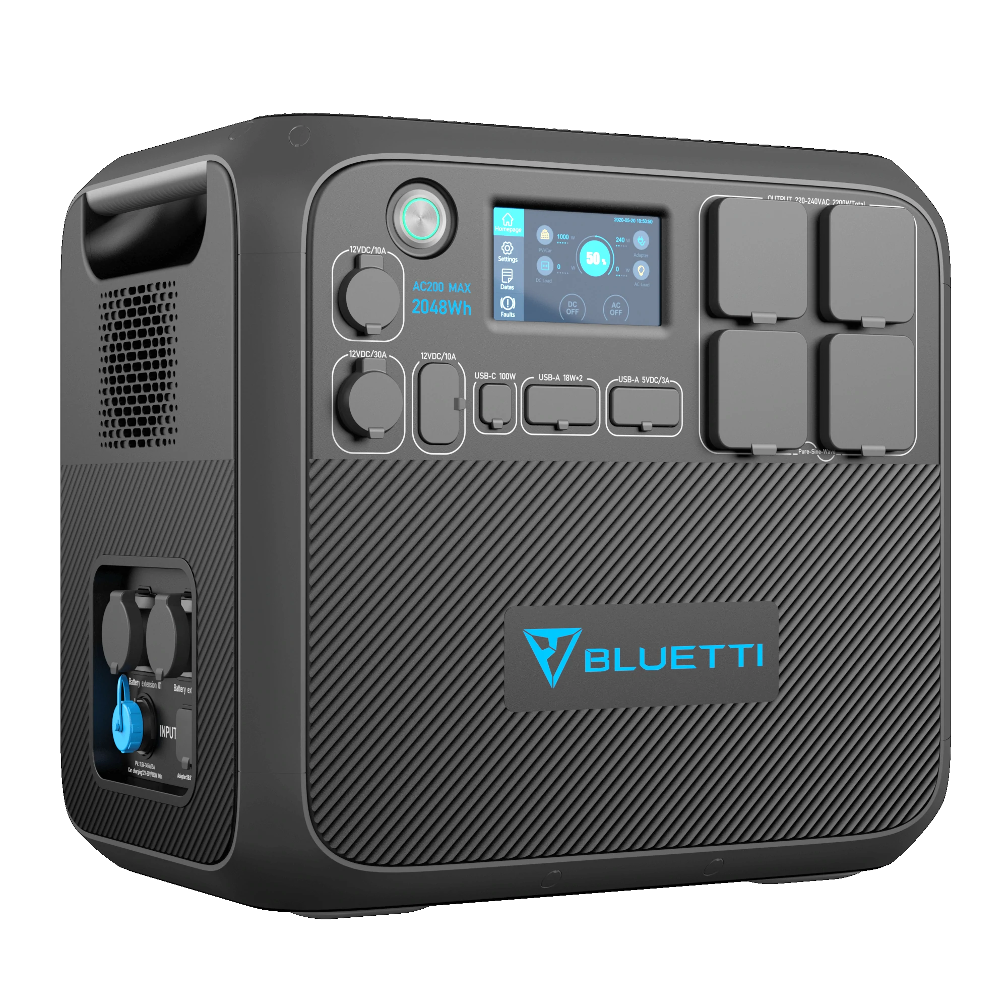 ac200max lifepo4 battery solar generator