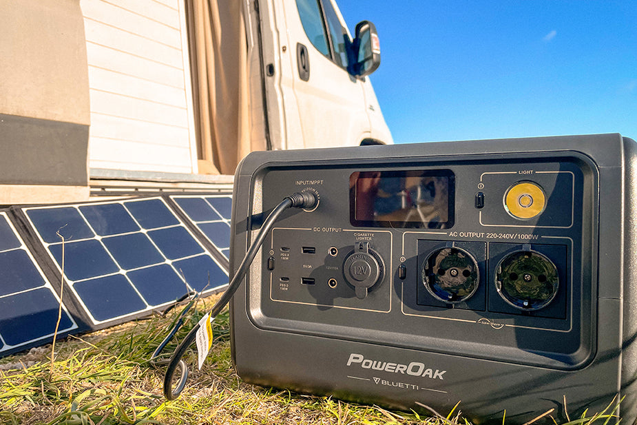 EB70 portable power station could power devices when camping
