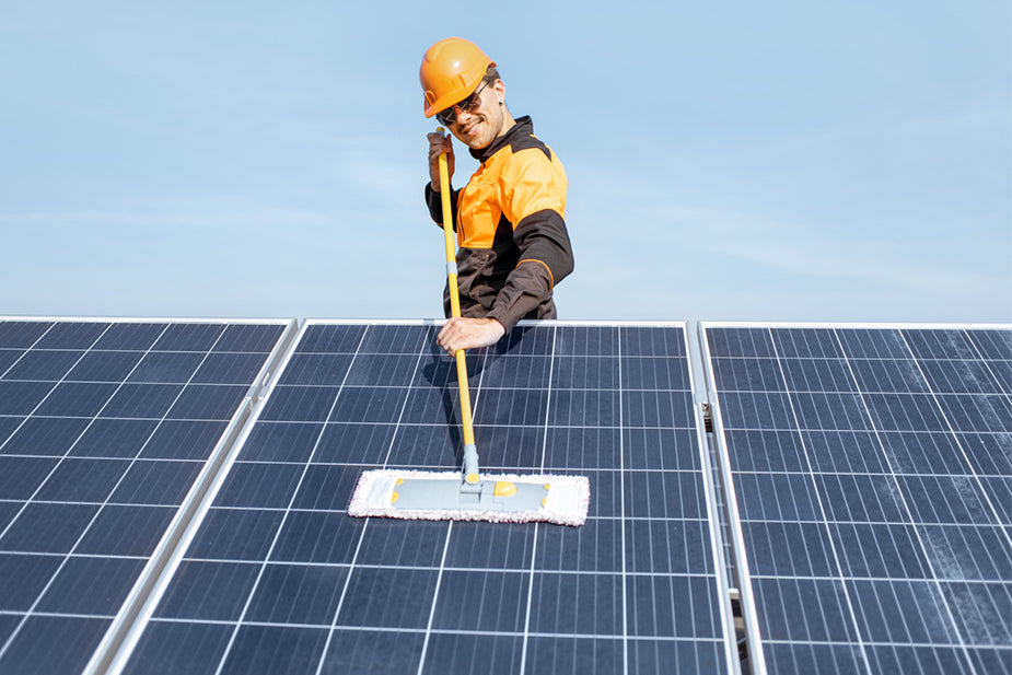 clean the solar panels