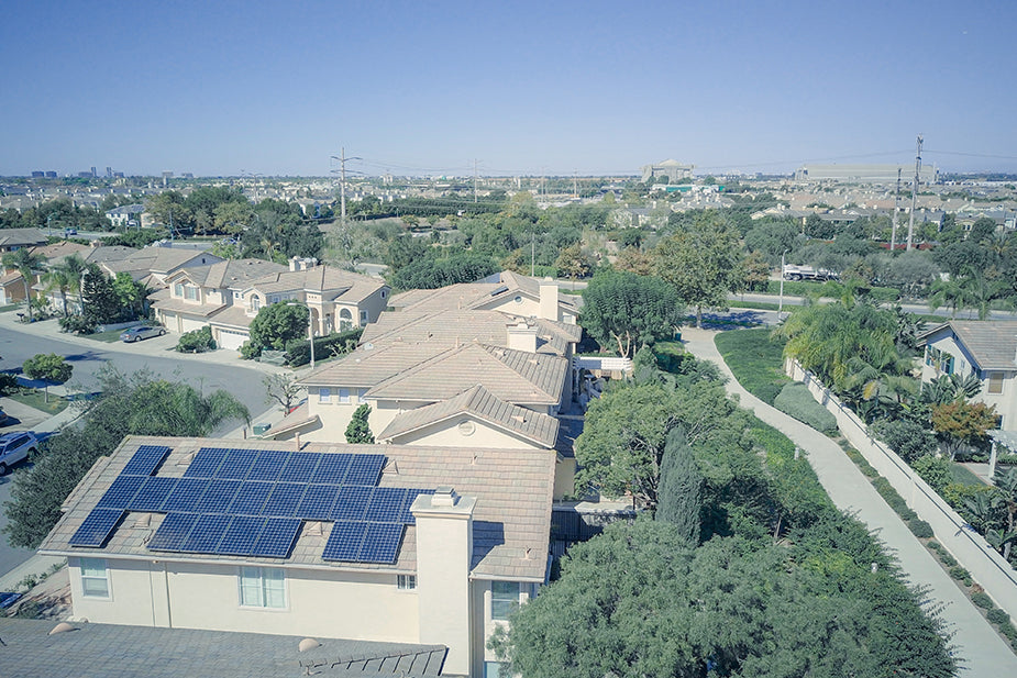 most homes have solar panels on their roofs to generate electricity