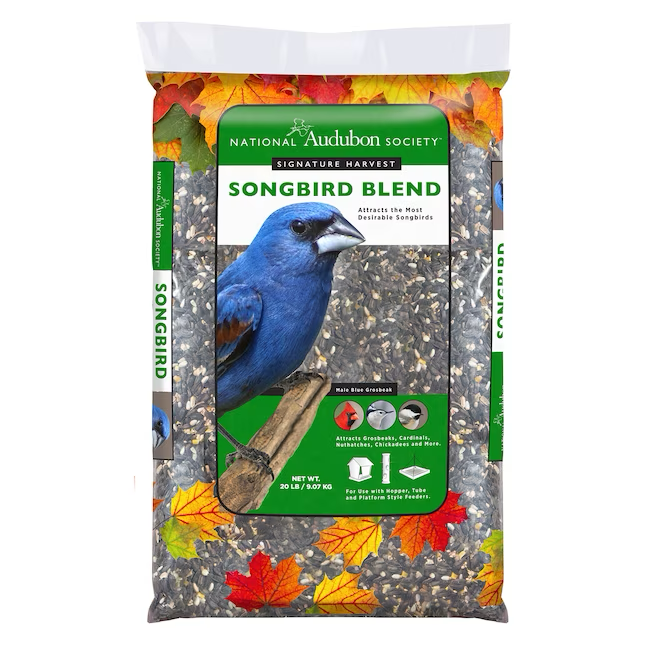 National Audubon Society Songbird Blend Black Oil Sunflower Bird Seed 20-lb