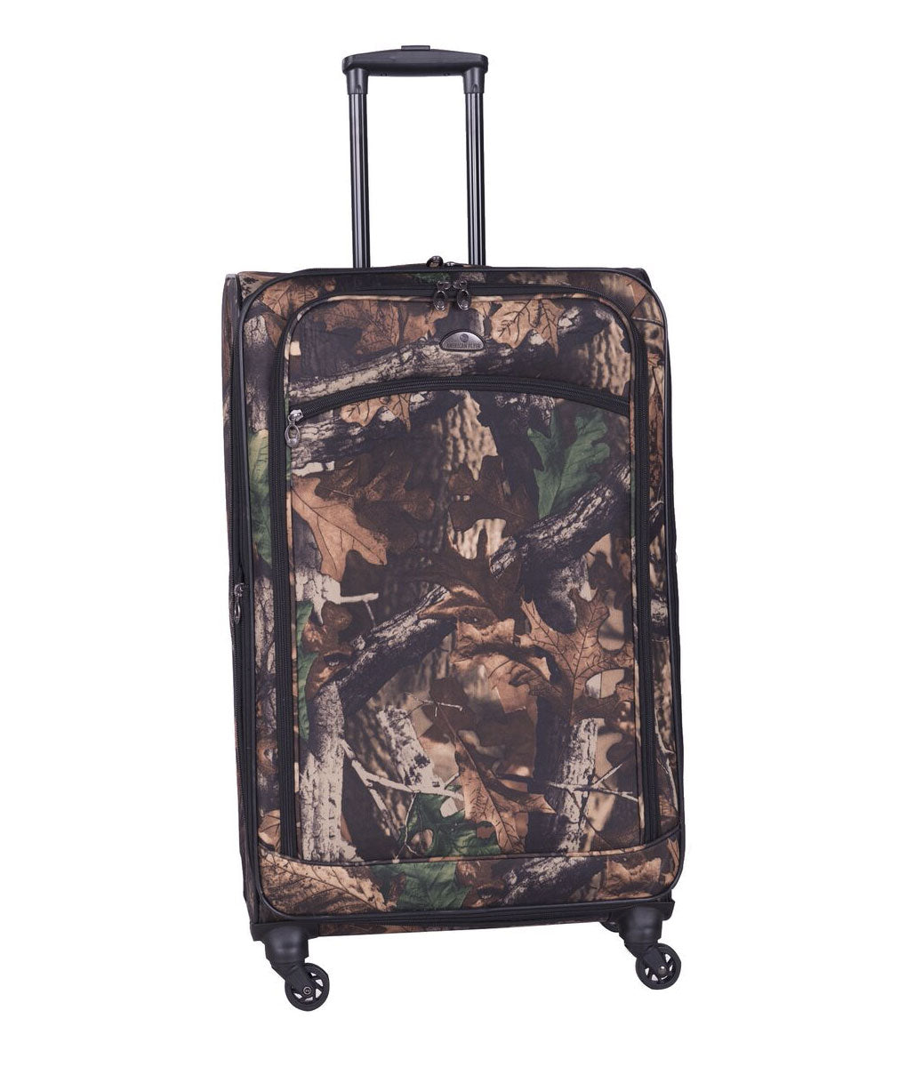 American Flyer Camo Green 5-Piece Spinner Luggage Set