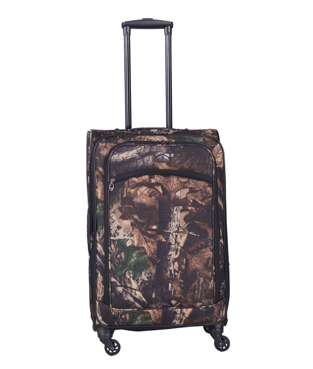 American Flyer Camo Green 5-Piece Spinner Luggage Set