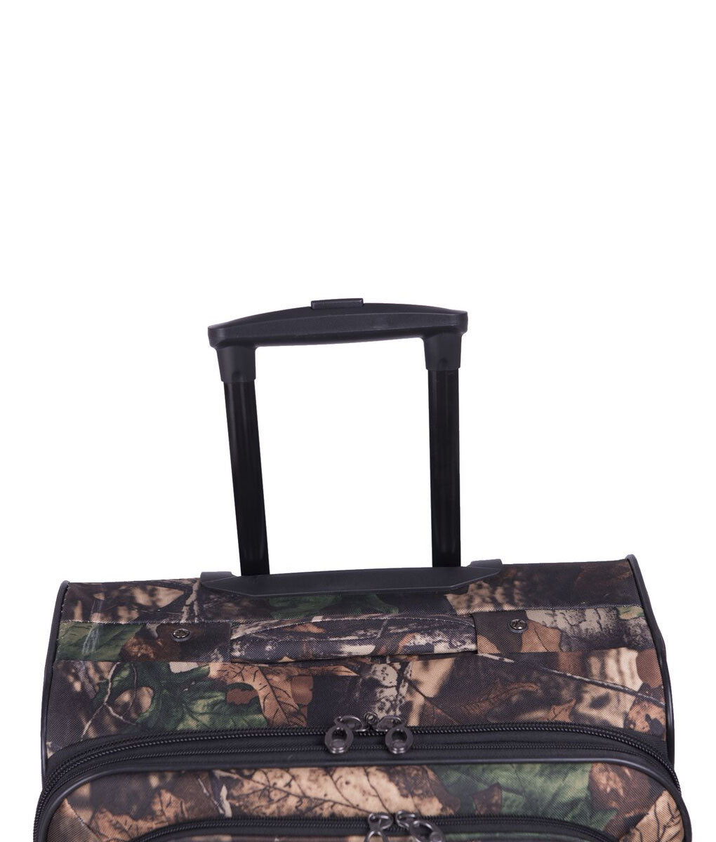 American Flyer Camo Green 5-Piece Spinner Luggage Set