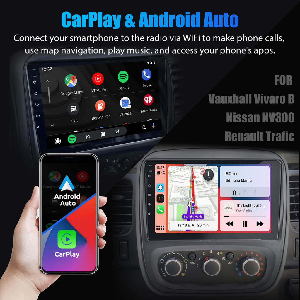 Pour Renault Trafic 3 2014 - 2021 Android 13 Autoradio Lecteur
