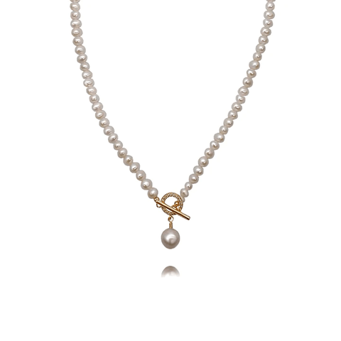 Pearl Cross Necklace