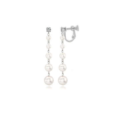 Pearl Clip On Earrings