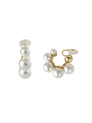 Pearl Clip On Earrings