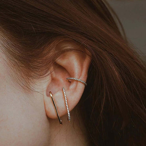 Flat back earrings