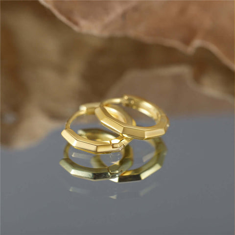 gold huggie earrings