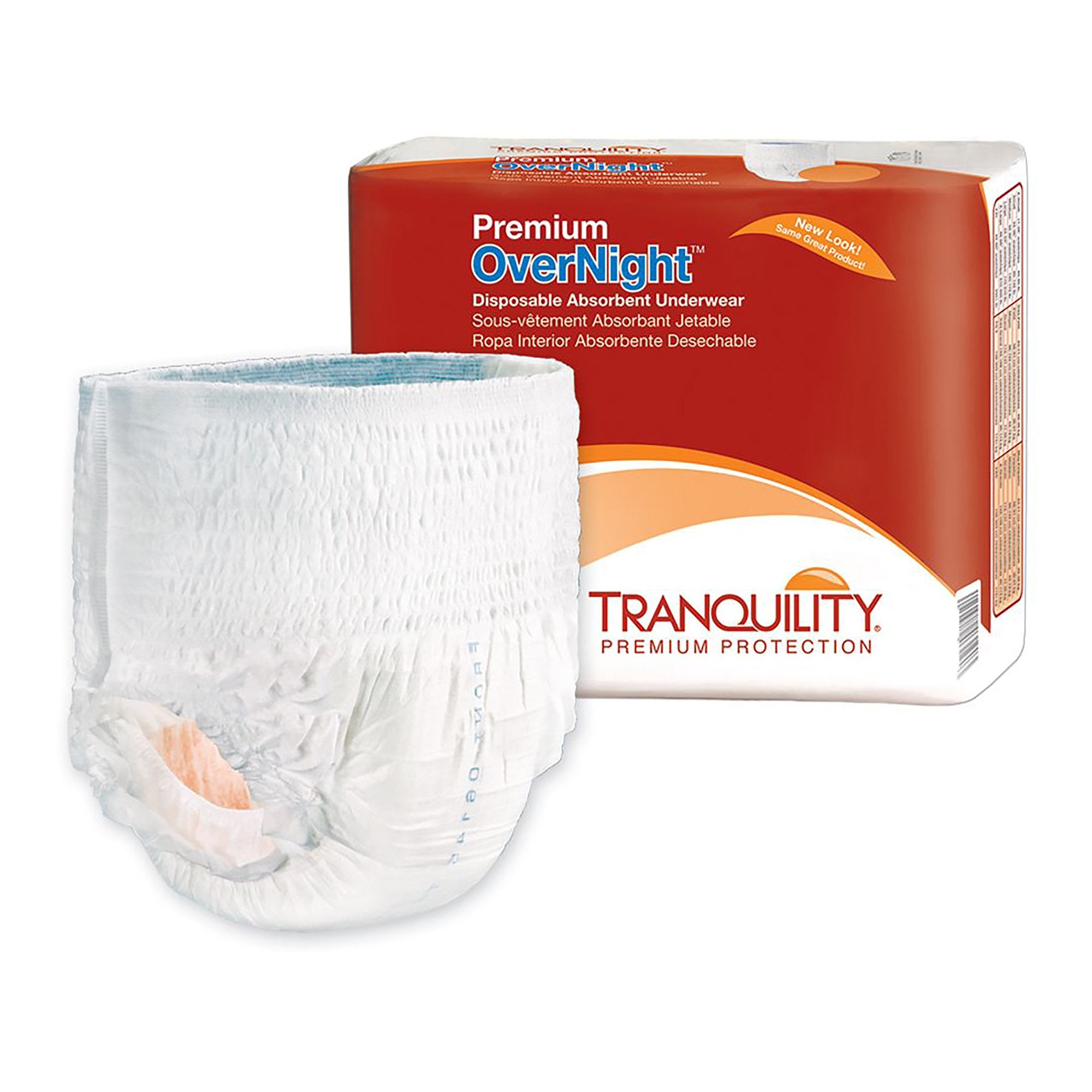 Tranquility? Premium OverNight? Maximum Protection Absorbent Underwear, Extra Small