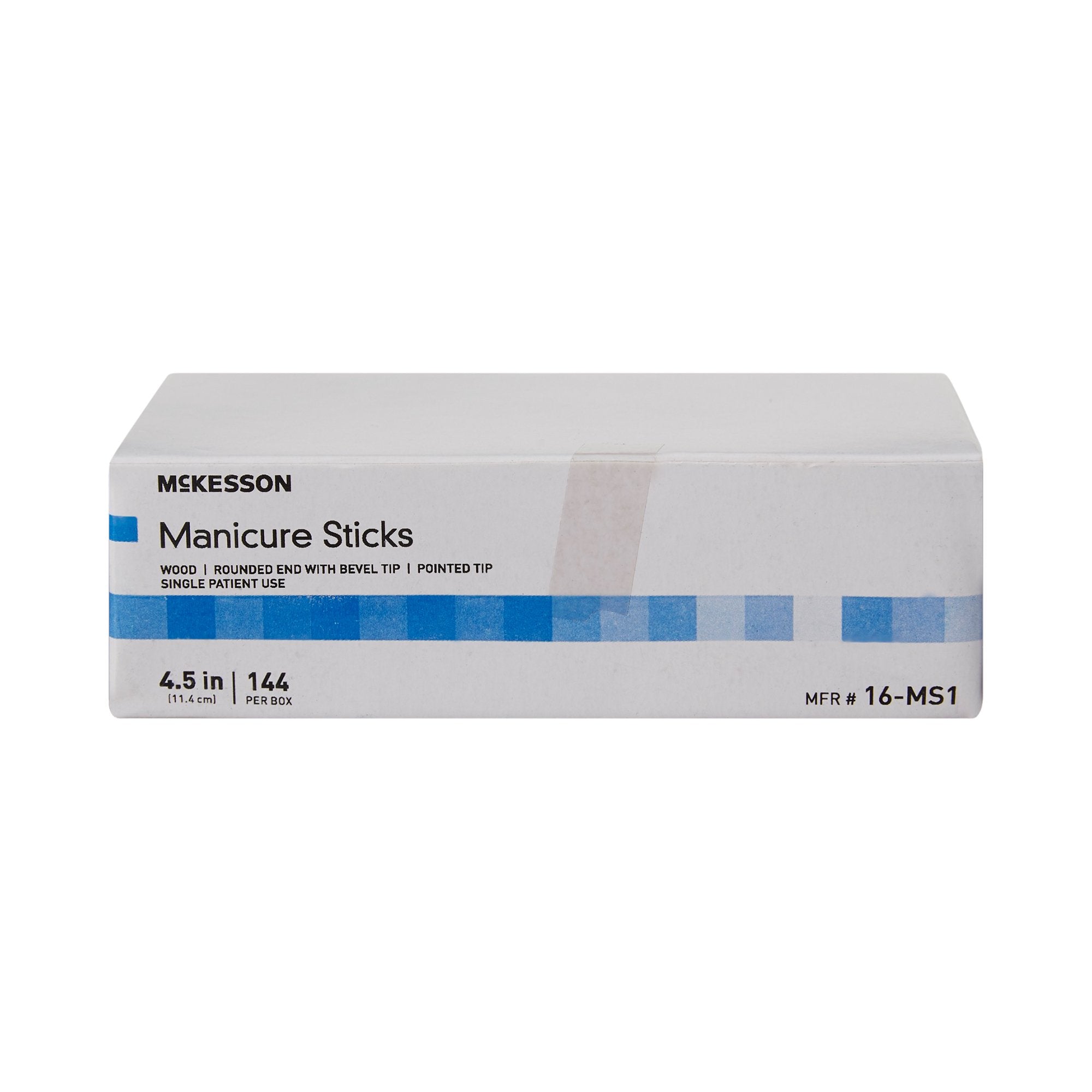 McKesson Manicure Sticks, 100% White Birch, 4.5