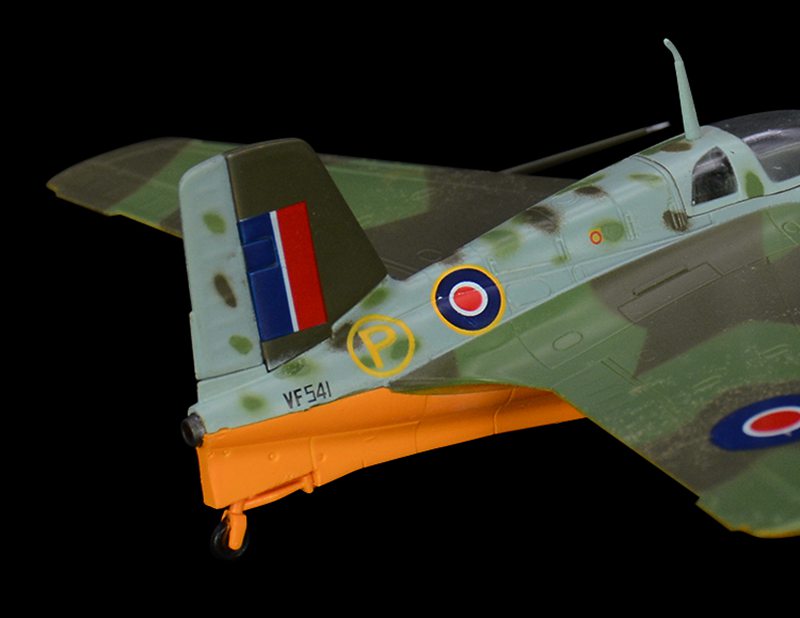 prebuilt 1/72 scale Me 163B-1a interceptor aircraft model 36343