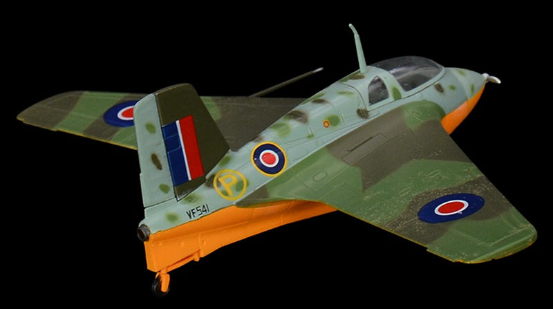 prebuilt 1/72 scale Me 163B-1a interceptor aircraft model 36343