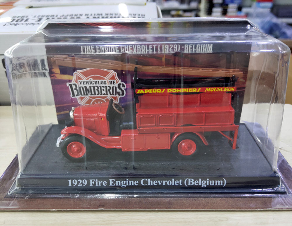 1929 Chevrolet Belgium Fire Engine 1/50 Scale Diecast Model
