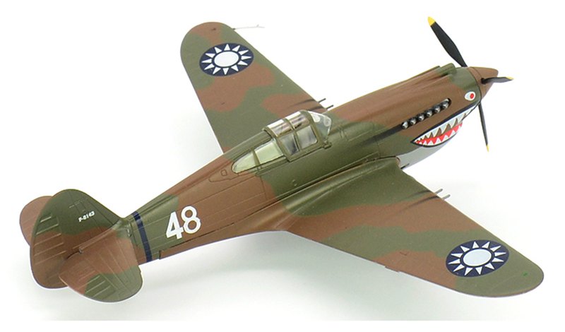 prepainted assembled model aircraft P-40 flying tiger
