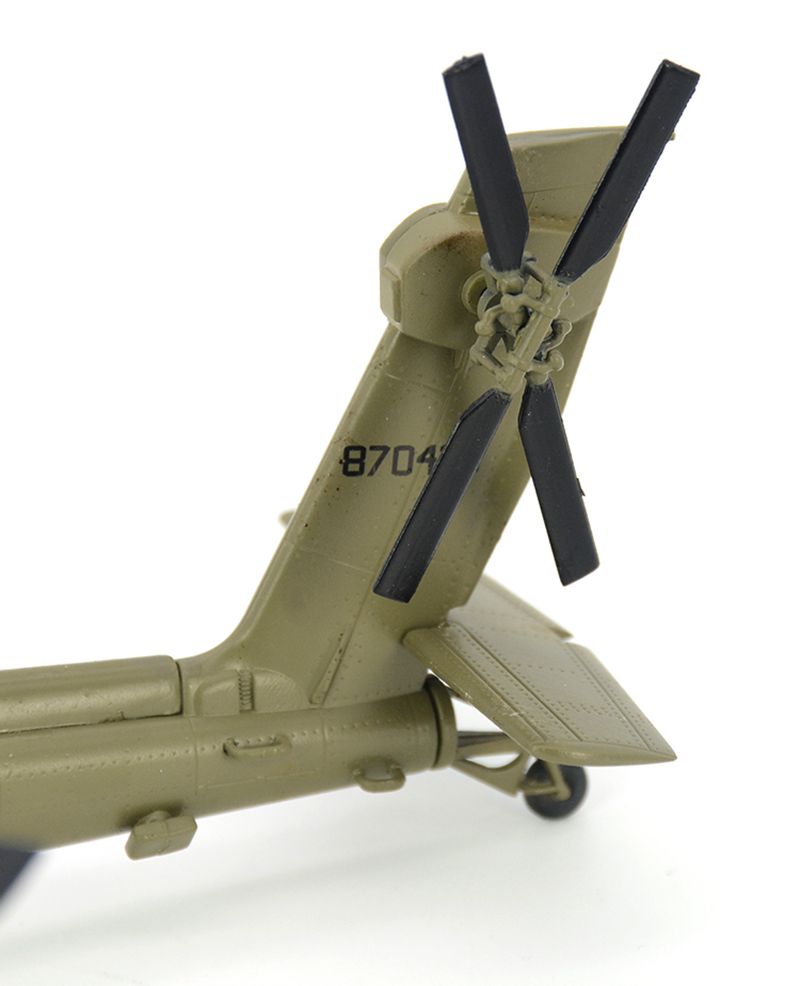 37029 1/72 scale prepainted helicopter Apache AH-64 model tail