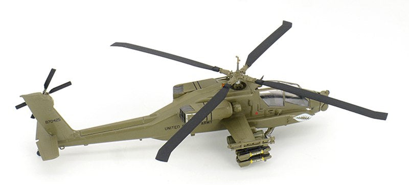 1/72 scale pre-built AH-64A Apache helicopter model