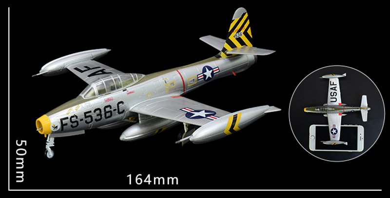 37106 Thunderjet F-84 model size
