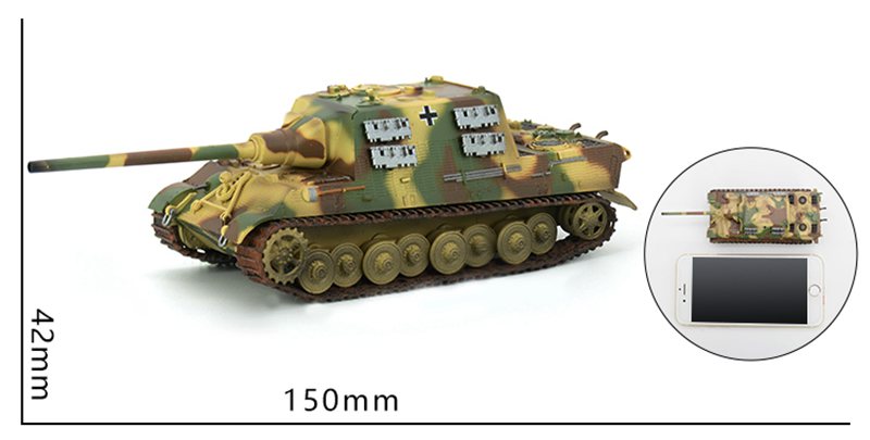 1:72 scale Jagdtiger AFV model 36113 size