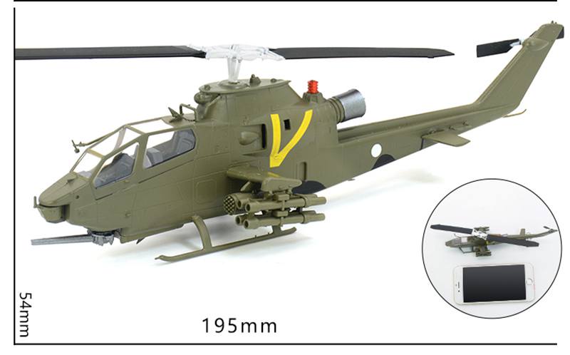 Modèle Hélicoptère Militaire AH-1S Cobra 1/72 En Alliage Moulé Sous Pression - Pour Collection Ou Jeu