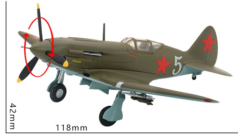 prebuilt 1/72 scale MiG-3 aircraft model size
