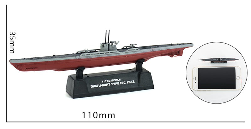 U-boat Type IXC submarine model 37320 dimensions