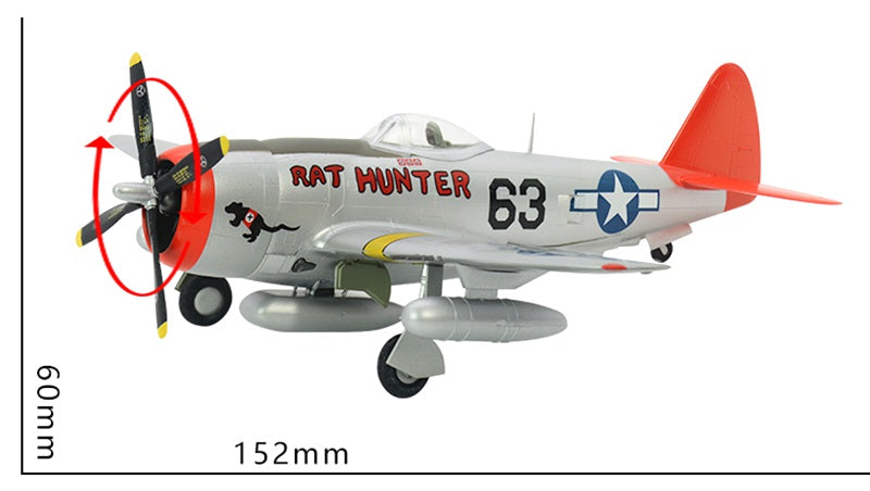 39204 P-47D Thunderbolt model size