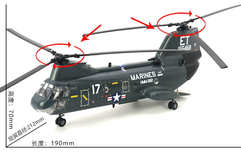CH-46 Sea Knight plastic model aircraft