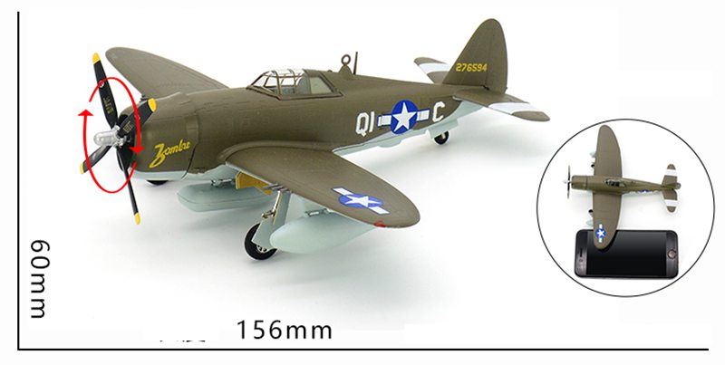 Republic P-47 Thunderbolt pre-built model aircraft