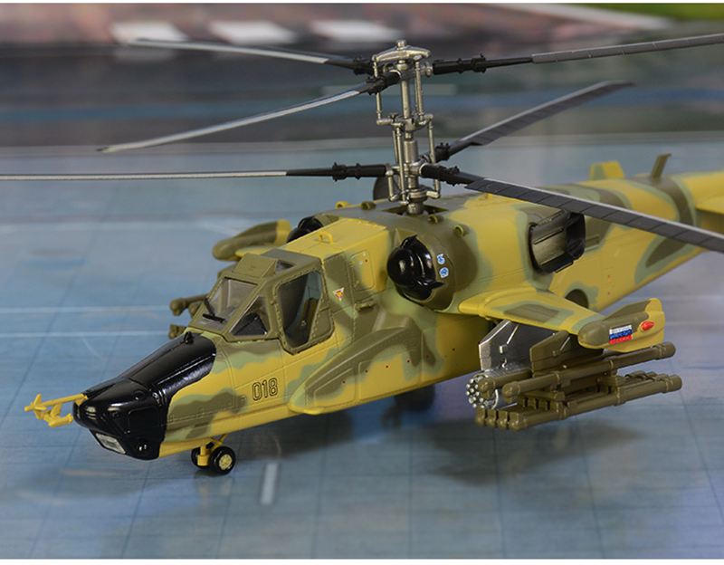 collectible Ka-50 black shark plastic model assembled