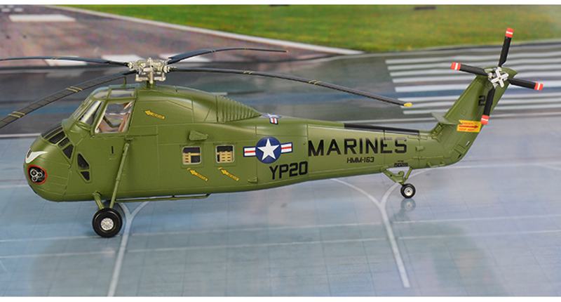 Sikorsky H-34 Choctaw US Marine helicopter pre-built 1/72 scale collec –  old boy hobby